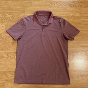 BONOBOS Golf Polo Shirt Men's Burgundy Small Standard Fit M-Flex‎ Performance